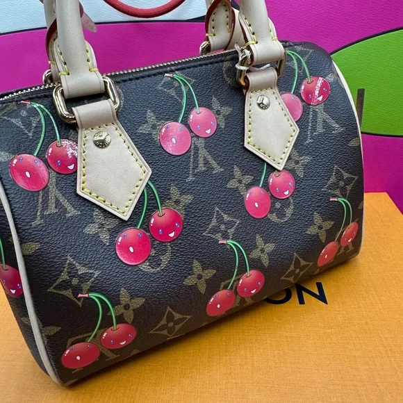 NEW Louis Vuitton LV x TM Murakami Cherry Cerises Speedy 20 - Picture 5 of 12